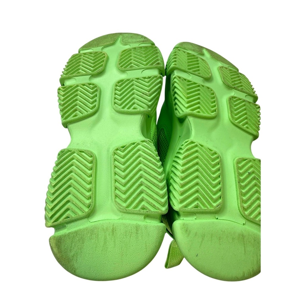 Steve Madden Possession Sneakers Womens 8.5 Neon Green Excellent Chunky Dad Shoe - Picture 4 of 9